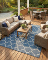Savannah Pergola Collection Area Rug - Arbor (Navy Blue) Rectangle Navy Blue  lifestyle 9