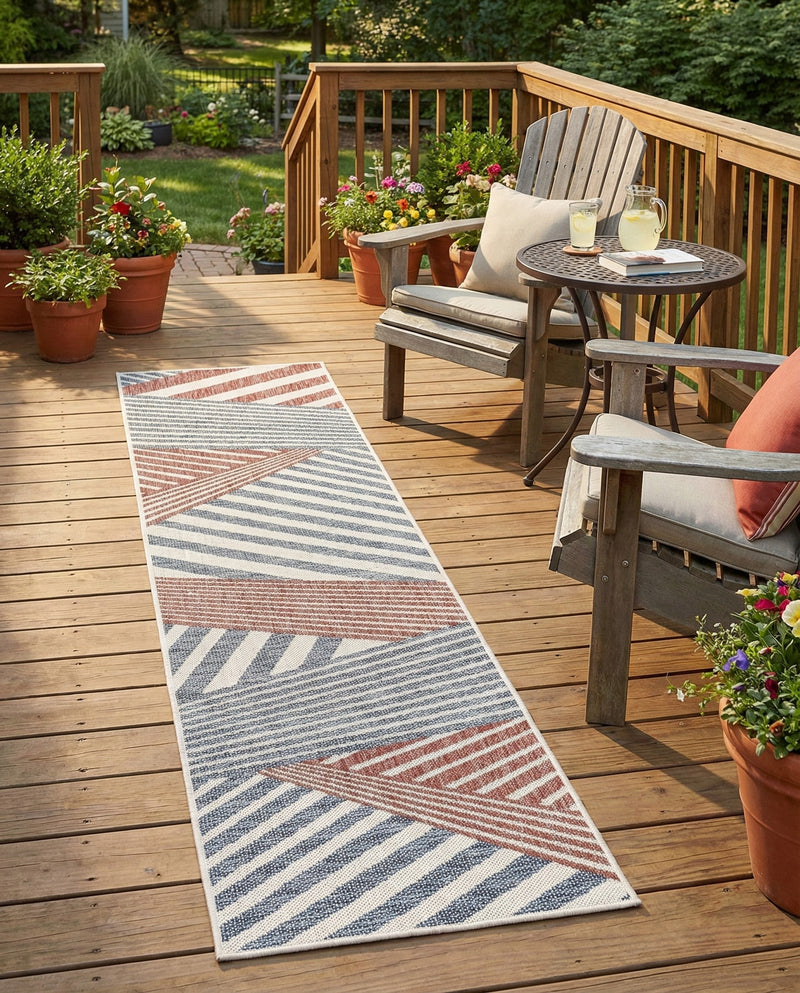 Urban Oasis Rugs Collection Area Rug -  Loft Runner Blue  lifestyle 56