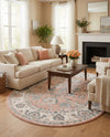 Adriana Terrace Collection Area Rug -  Positano (Rose) Oval Rose  lifestyle 19