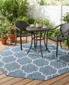 Savannah Pergola Collection Area Rug - Arbor (Navy Blue) Octagon Navy Blue  lifestyle 82