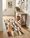 Thar Cotton Collection Area Rug -  Kannur Runner Multi  lifestyle 29