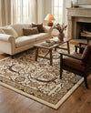 Tabriz Tapestry Collection Area Rug - Sahand (Ivory) Rectangle Ivory  lifestyle 4