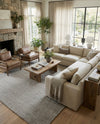 Trellis Wool Collection Area Rug - Cobbles Rectangle Gray  lifestyle 6