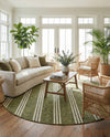 Urban Oasis Rugs Collection Area Rug -  District (Green) Round Green  lifestyle 57