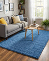 Plush Oasis Collection Area Rug - Serenity (Periwinkle Blue) Rectangle Periwinkle Blue  lifestyle 12