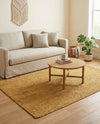 Woven Seaside Jute Collection Area Rug - Savannah (Yellow) Rectangle Yellow  lifestyle 4