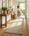 Cozy Comfort Shag Collection Area Rug - Haven (Oatmeal Beige) Runner Oatmeal Beige  lifestyle 59