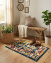 Brighton Terrace Collection Area Rug -  Portslade Rectangle Navy Blue  lifestyle 10