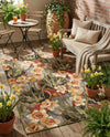 Seaside Blooms Collection Area Rug - Eden Rectangle Multi  lifestyle 7