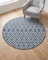 Urban Oasis Rugs Collection Area Rug -  Boulevard (Blue) Round Blue  lifestyle 56