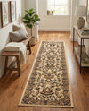 Isfahan Elegance Collection Area Rug - Naghsh-e Jahan (Ivory) Runner Ivory  lifestyle 74