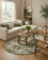 Urban Oasis Rugs Collection Area Rug -  Penthouse (Green) Oval Green  lifestyle 68