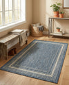 Terrace Fringe Collection Area Rug - Veranda (Blue) Rectangle Blue  lifestyle 23