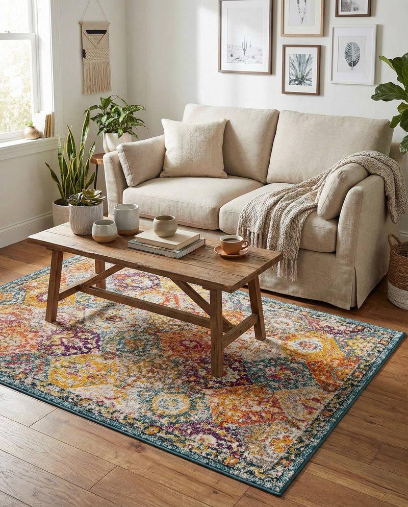 Brighton Terrace Collection Area Rug -  Rottingdean (Multi) Rectangle Multi  lifestyle 11