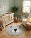 Playful Threads Jute Collection Area Rug - Tanglewood Round Gray  lifestyle 68
