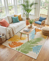 Bahama Breeze Outdoor Collection Area Rug -  CatCay Rectangle Beige  lifestyle 28