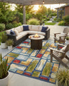 Urban Terrace Collection Area Rug -  Portico Rectangle Multi  lifestyle 6