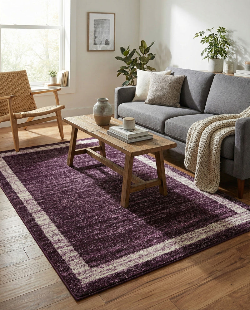 Studio Haven Collection Area Rug -  Alcove (Violet) Rectangle Violet  lifestyle 12