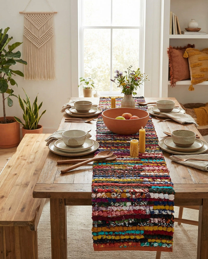 Woven Udaipur Collection Area Rug - Jaipur Table Runner Multi  lifestyle 31