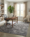 Sahara Essence Collection Area Rug - Oasis (Gray) Rectangle Gray  lifestyle 9