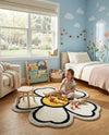 Whimsy Wonders Wool Collection Area Rug -  Arctic Round Ivory  lifestyle 10