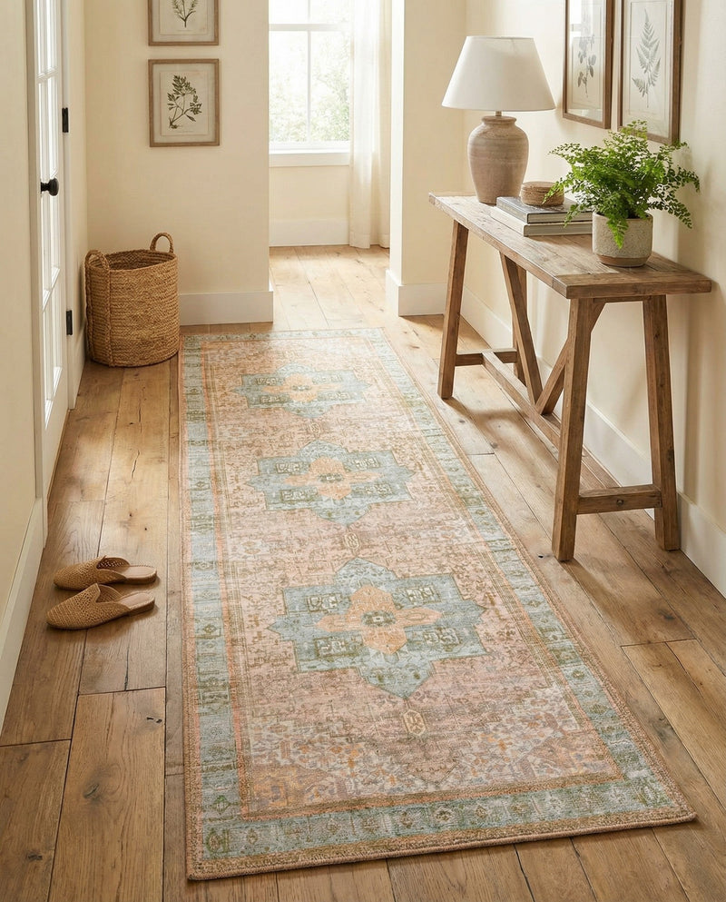 Heritage Elegance Collection Area Rug -  Windsor (Light Brown) Runner Light Brown  lifestyle 40