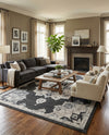 Beverly Grove Collection Area Rug - Melrose (Charcoal) Rectangle Charcoal  lifestyle 3