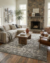 Horizon Collection Area Rug -  Zenith Rectangle Gray  lifestyle 55