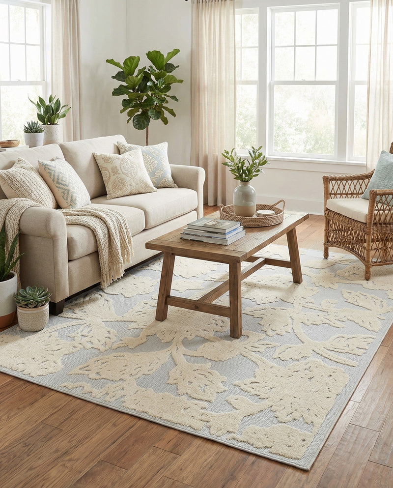 Bahama Breeze Outdoor Collection Area Rug -  Eleuthera Rectangle Gray  lifestyle 25