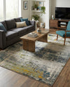 Chromatic Oasis Collection Area Rug -  Prism Rectangle Gray  lifestyle 16