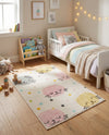 Wonder Tykes Collection Area Rug -  Dazzle Rectangle Ivory  lifestyle 3