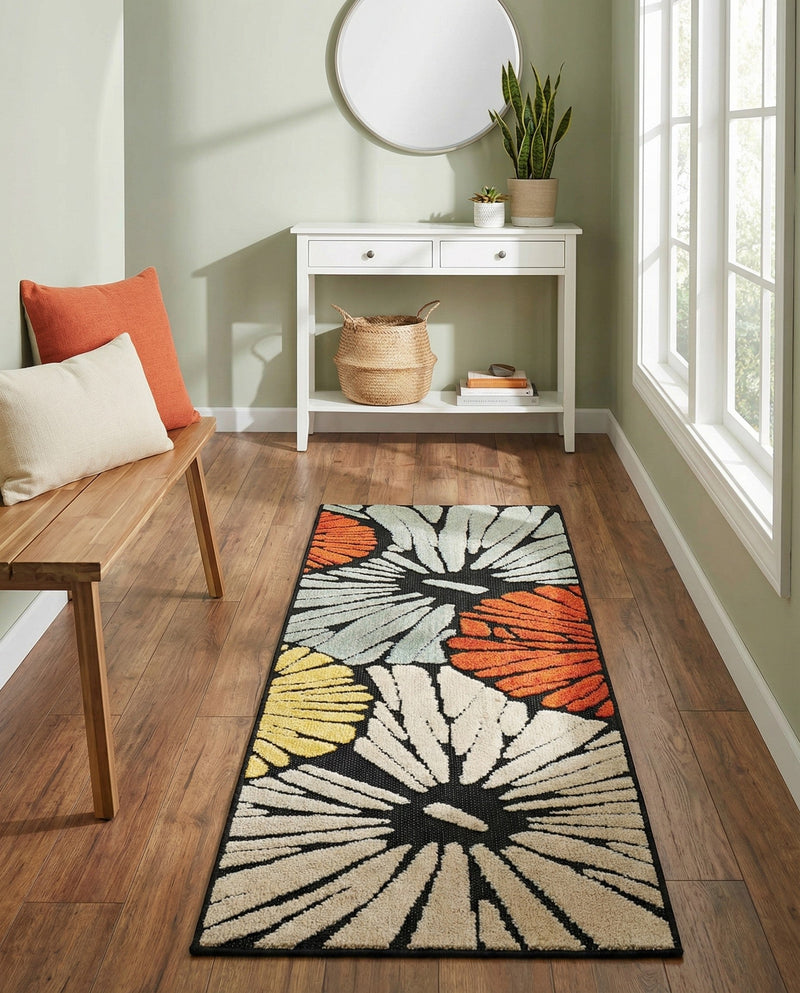 Outdoor Marrakesh Collection Area Rug -  Tetouan Runner Multi  lifestyle 62