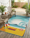 Seaside Haven Rugs Collection Area Rug -  Dockside Rectangle Multi  lifestyle 9