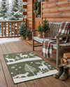 Garden Festivity Collection Area Rug - Evergreen Rectangle Green  lifestyle 36