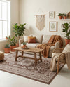 Tribal Terrace Treasures Collection Area Rug -  Incan Isle (Brown) Rectangle Brown  lifestyle 16