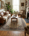 Patio Heritage Collection Area Rug -  Bower Rectangle Ivory  lifestyle 69