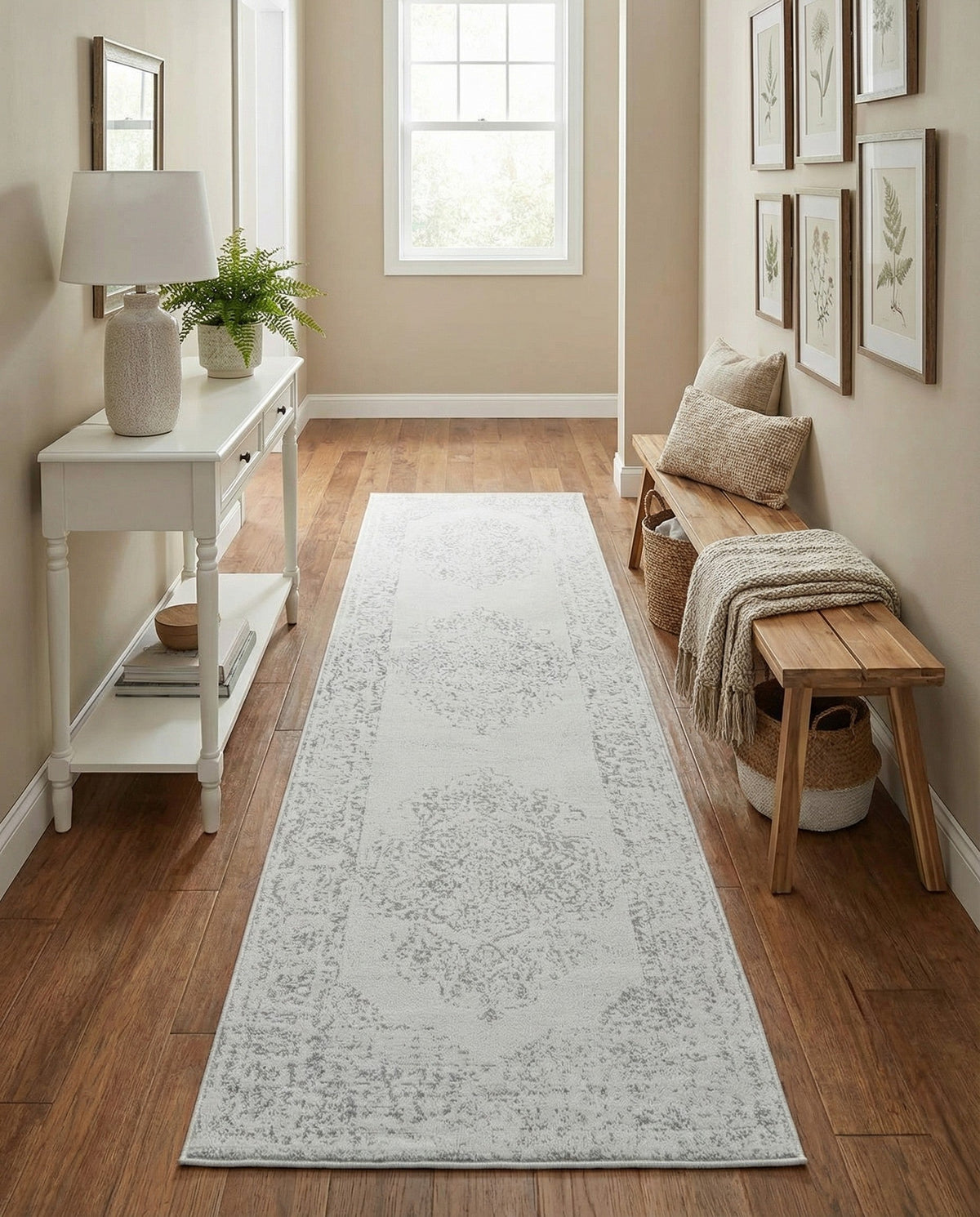 Cambridge Classics Collection Area Rug -  Magdalene (Ivory) Runner Ivory  lifestyle 86