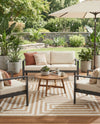Urban Terrace Collection Area Rug -  Flatiron Rectangle Taupe  lifestyle 22