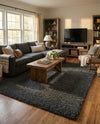 Plush Oasis Collection Area Rug - Serenity (Graphite Gray) Rectangle Graphite Gray  lifestyle 4
