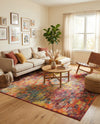 Colorburst Oasis Collection Area Rug -  Azura Square Multi  lifestyle 62