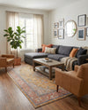 Seville Stripes Collection Area Rug - Cadiz (Yellow) Rectangle Yellow  lifestyle 3
