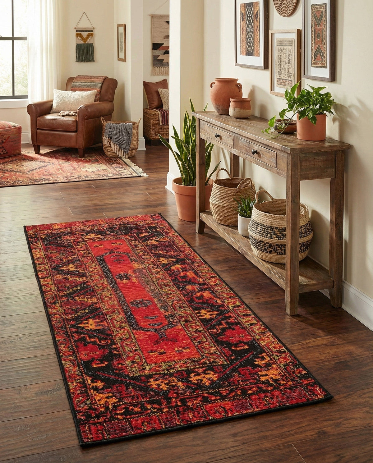 Safari Escape Rugs Collection Area Rug - Serengeti Runner Multi  lifestyle 43