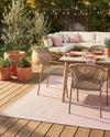 Seaside Serenity Collection Area Rug - Veranda (Whisper Pink) Rectangle Whisper Pink  lifestyle 6