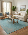 Patio Heritage Collection Area Rug -  Charleston (Light Aqua) Rectangle Light Aqua  lifestyle 11