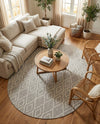 Urban Oasis Rugs Collection Area Rug -  Boulevard (Gray Cream) Oval Gray Cream  lifestyle 37