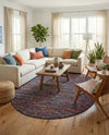 Caribbean Cove Collection Area Rug -  Mayreau Oval Multi  lifestyle 32
