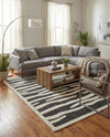 Monochrome Collection Area Rug - Slate Rectangle Gray  lifestyle 6