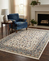 Persian Elegance Collection Area Rug -  Ardabil Rectangle Ivory  lifestyle 13
