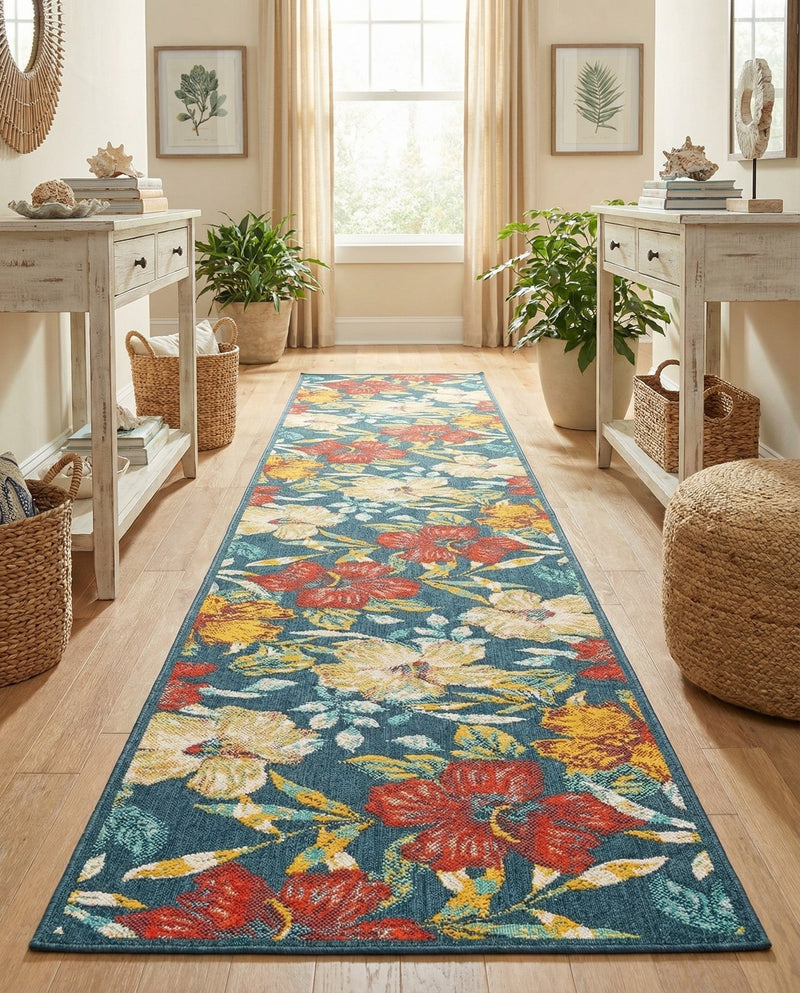 Seaside Haven Rugs Collection Area Rug -  Nautical Runner Multi  lifestyle 98