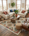 Coastal Terrace Collection Area Rug -  Sandbar Rectangle Ivory  lifestyle 8